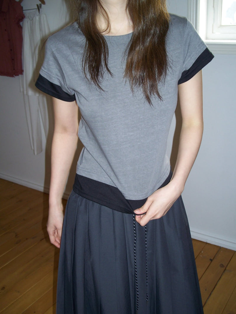 Flash - Korean Women Fashion - #womensfashion - Dipping Tee - 8