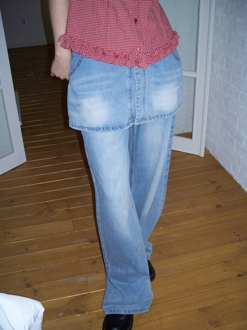 Flash - Korean Women Fashion - #womensfashion - Skirt Denim Pants