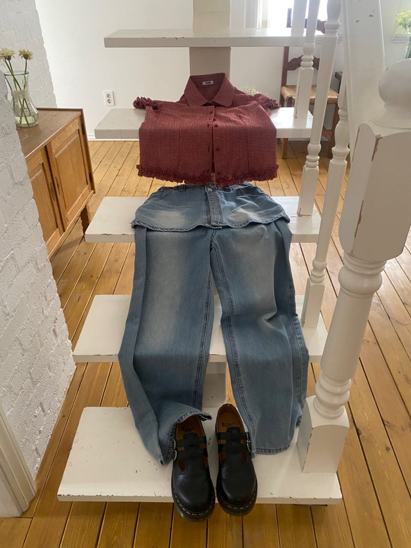 Flash - Korean Women Fashion - #womensfashion - Skirt Denim Pants - 3