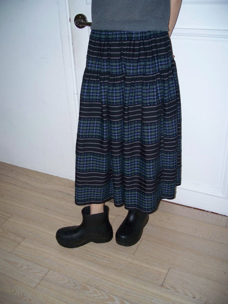 Flash - Korean Women Fashion - #womensfashion - Lunch Skirt (adjustable length with buttons) - 6