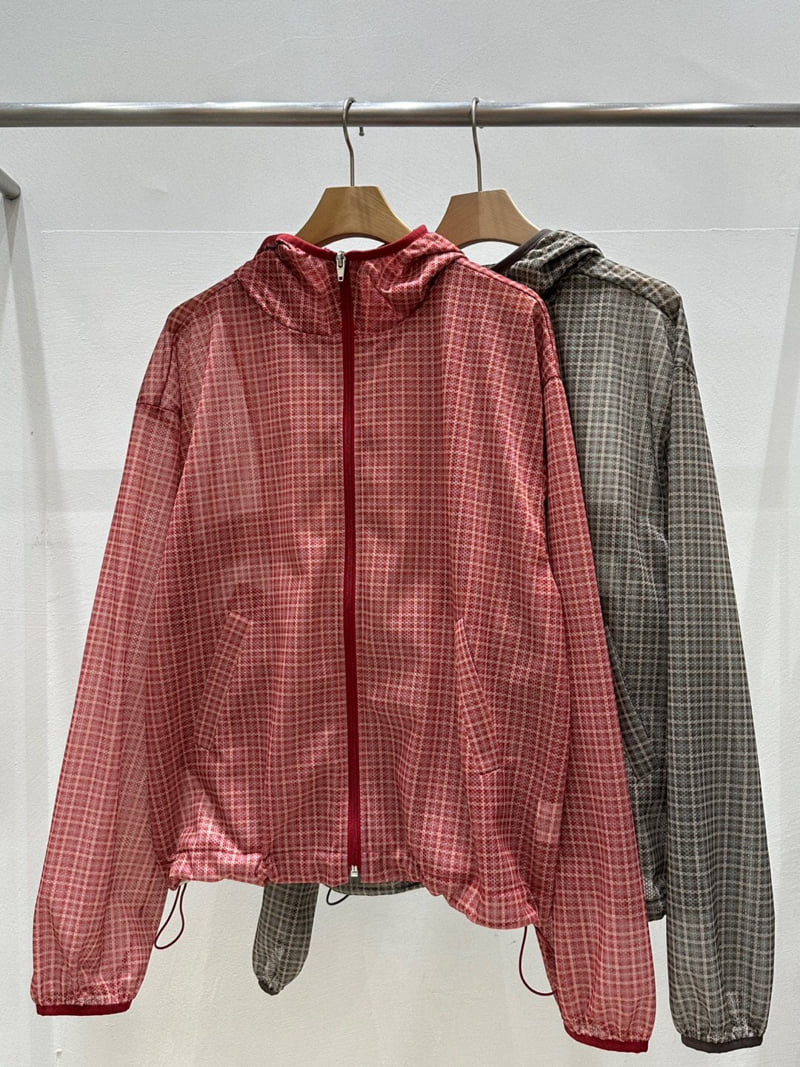 Flash - Korean Women Fashion - #womensfashion - Check Mesh Jacket - 8