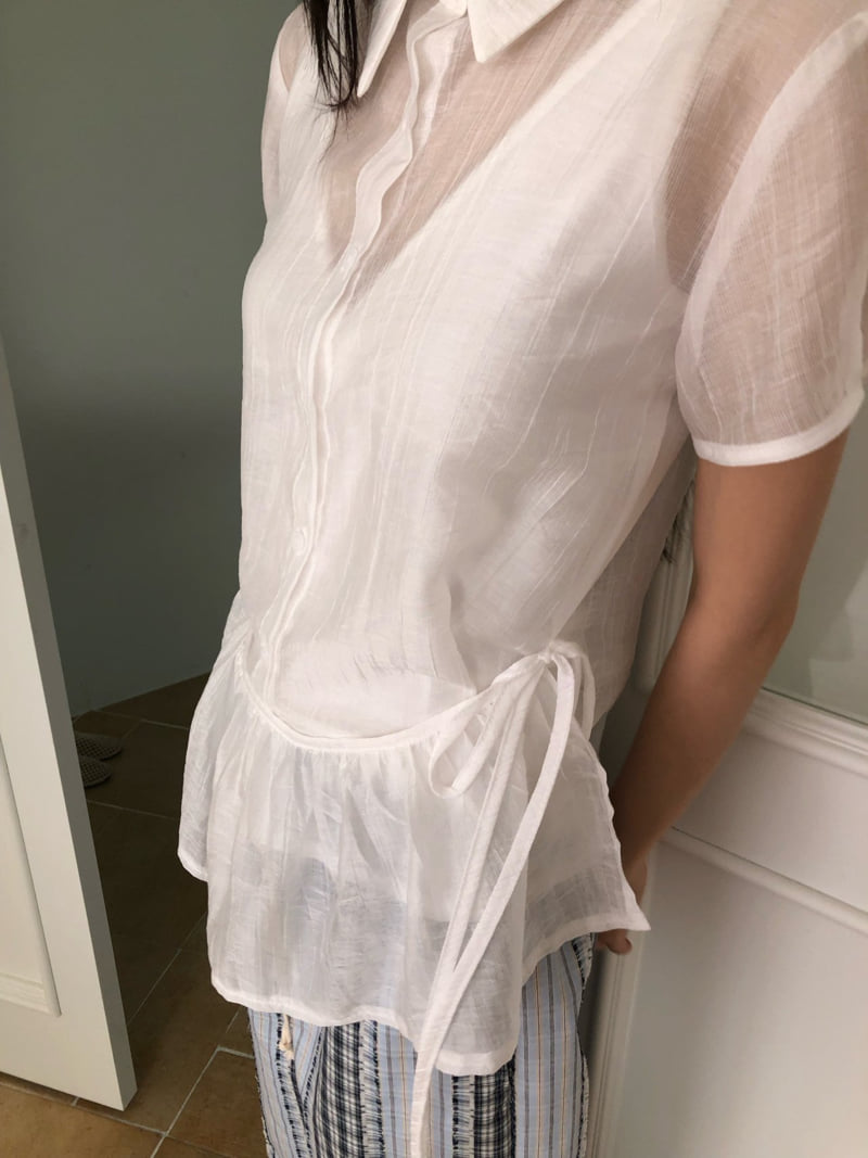 Flash - Korean Women Fashion - #womensfashion - Meringue Frill Shirt