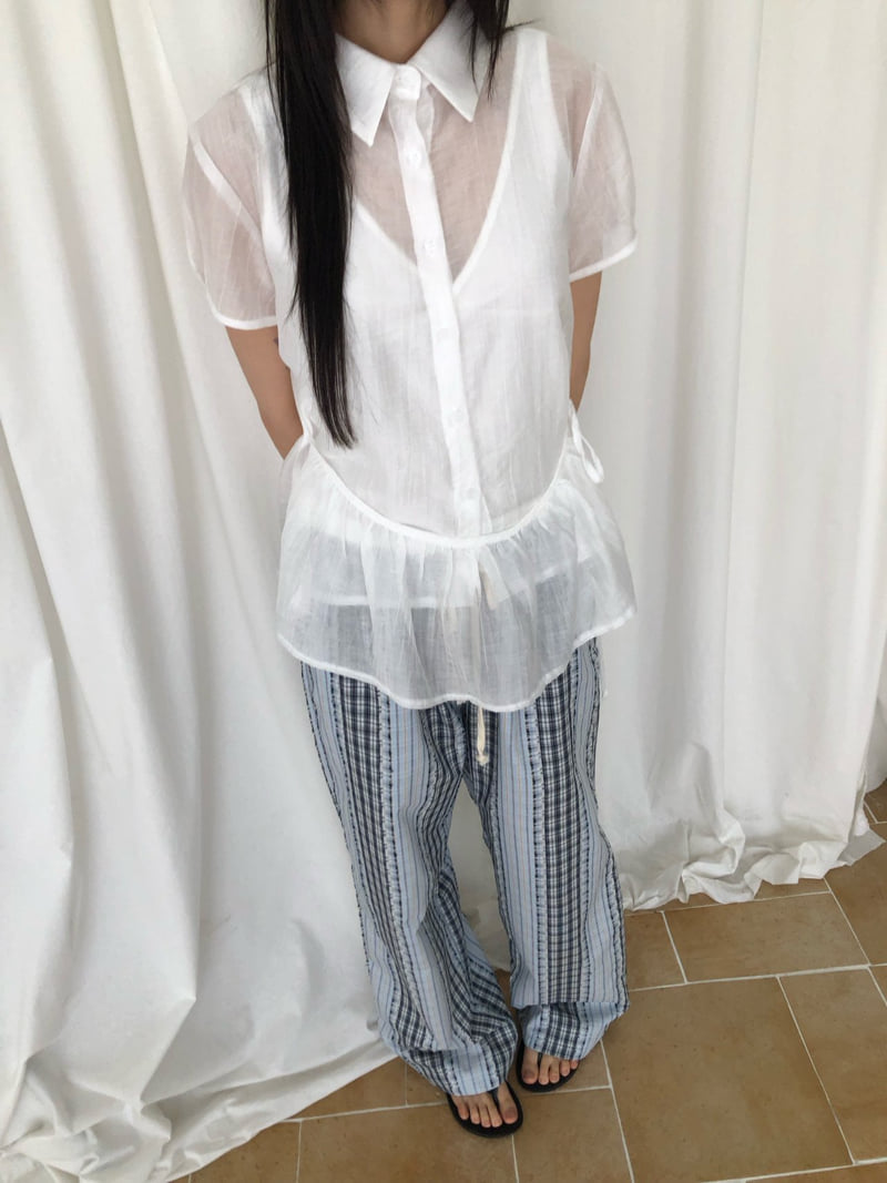 Flash - Korean Women Fashion - #womensfashion - Meringue Frill Shirt - 3