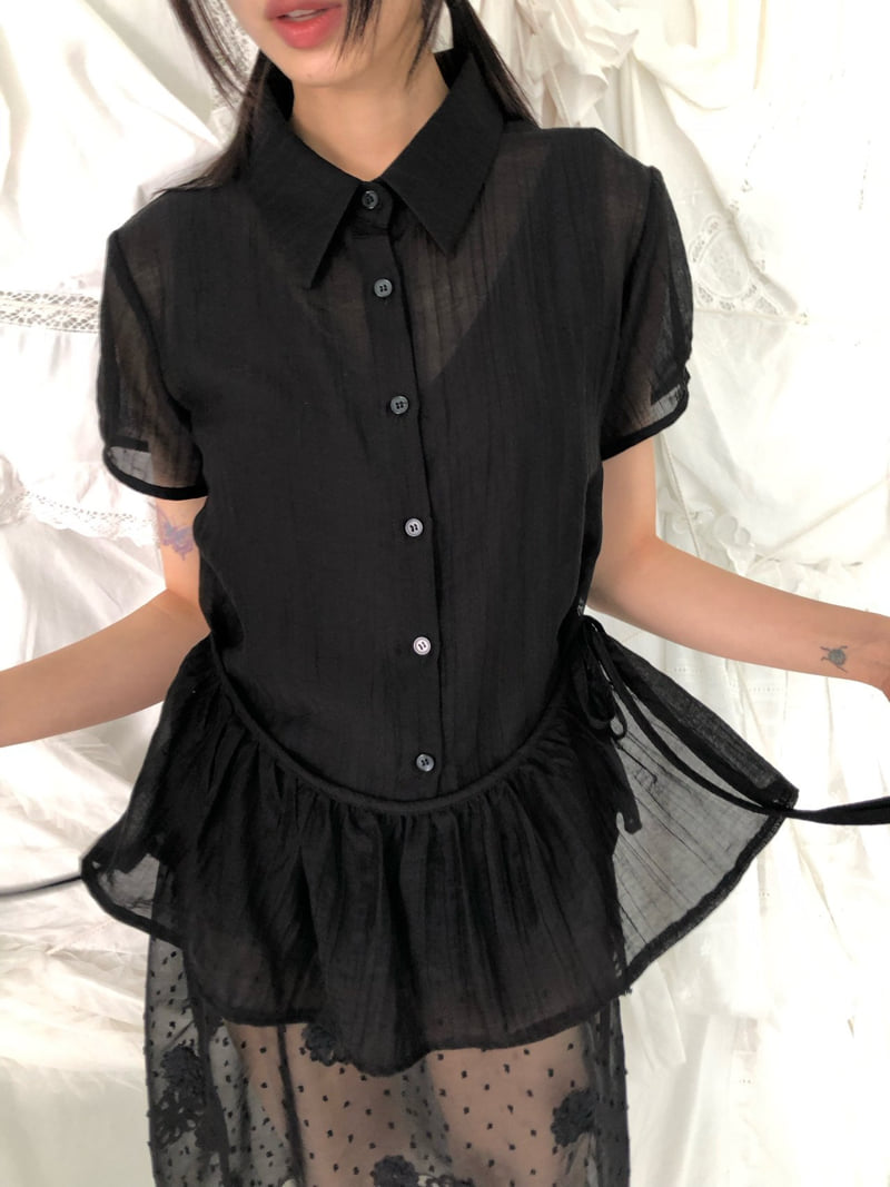 Flash - Korean Women Fashion - #womensfashion - Meringue Frill Shirt - 9