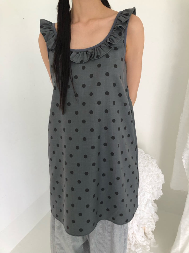 Flash - Korean Women Fashion - #womensfashion - Polka Dot Frill One-piece - 6