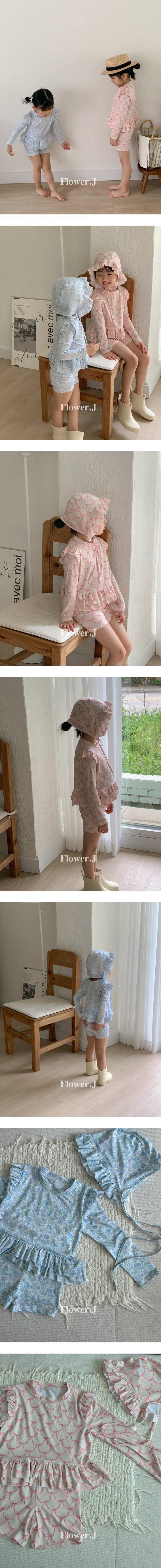 Flower J - Korean Children Fashion - #kidsstore - Rashguard