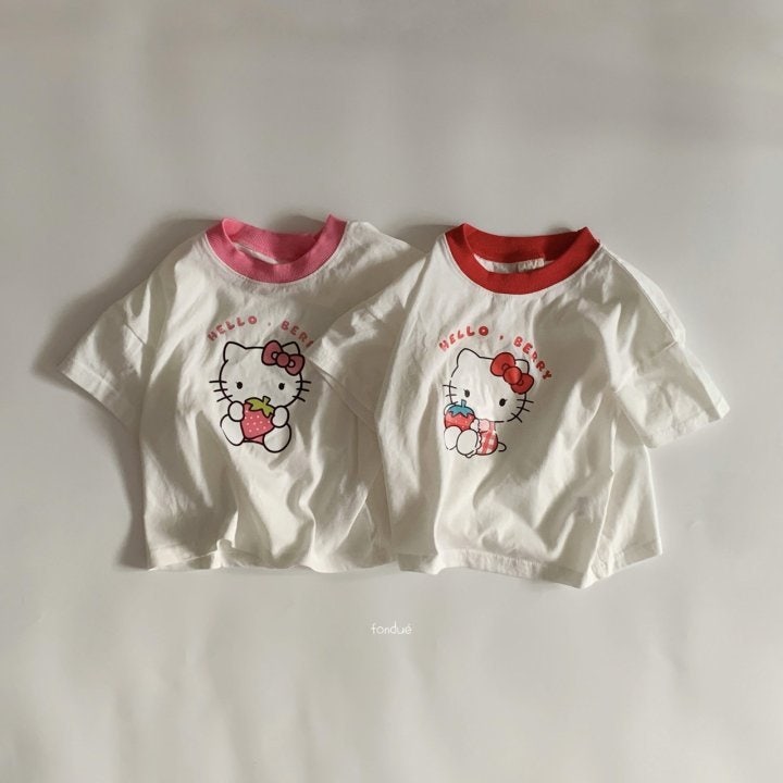 Fondue - Korean Children Fashion - #prettylittlegirls - Hello Berry Tee
