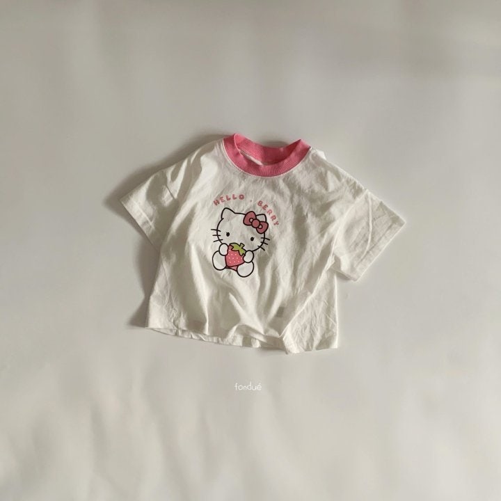 Fondue - Korean Children Fashion - #todddlerfashion - Hello Berry Tee - 2