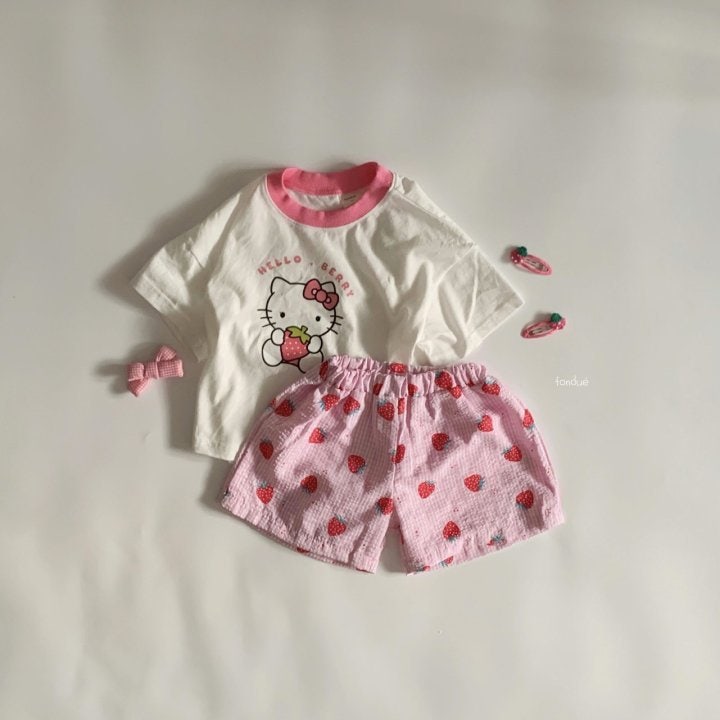 Fondue - Korean Children Fashion - #toddlerclothing - Hello Berry Tee - 3