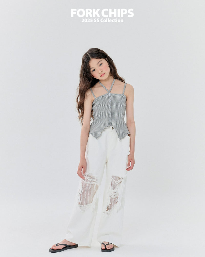 Fork Chips - Korean Children Fashion - #Kfashion4kids - Holic Lace Pants - 7