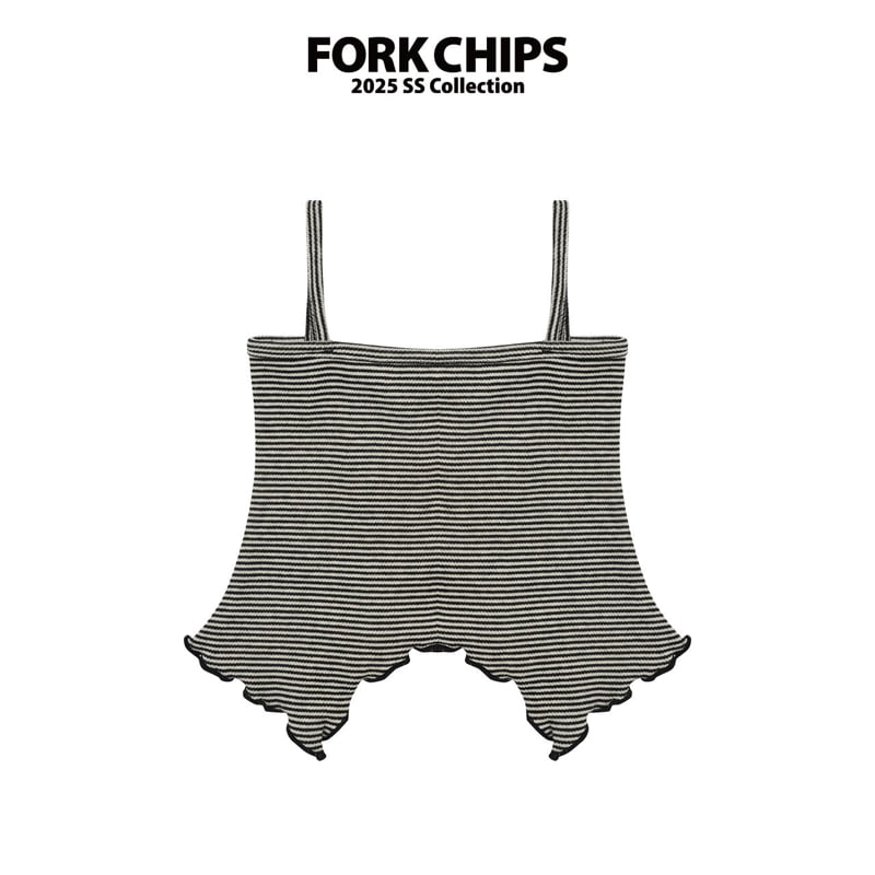 Fork Chips - Korean Children Fashion - #Kfashion4kids - May Stripe Sleeveless - 3