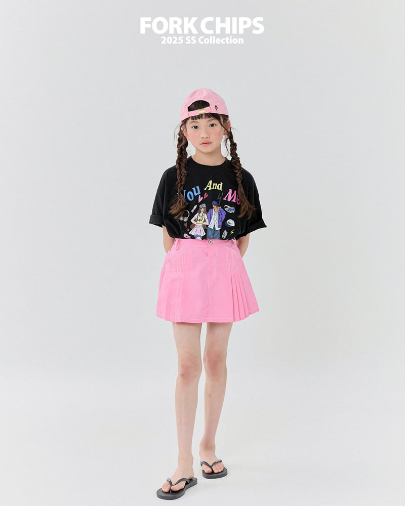 Fork Chips - Korean Children Fashion - #Kfashion4kids - You Me Tee - 11