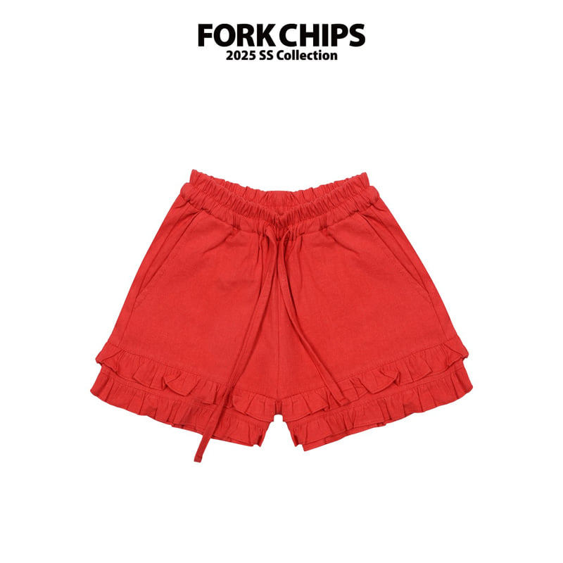 Fork Chips - Korean Children Fashion - #childofig - Lace Frill Pants