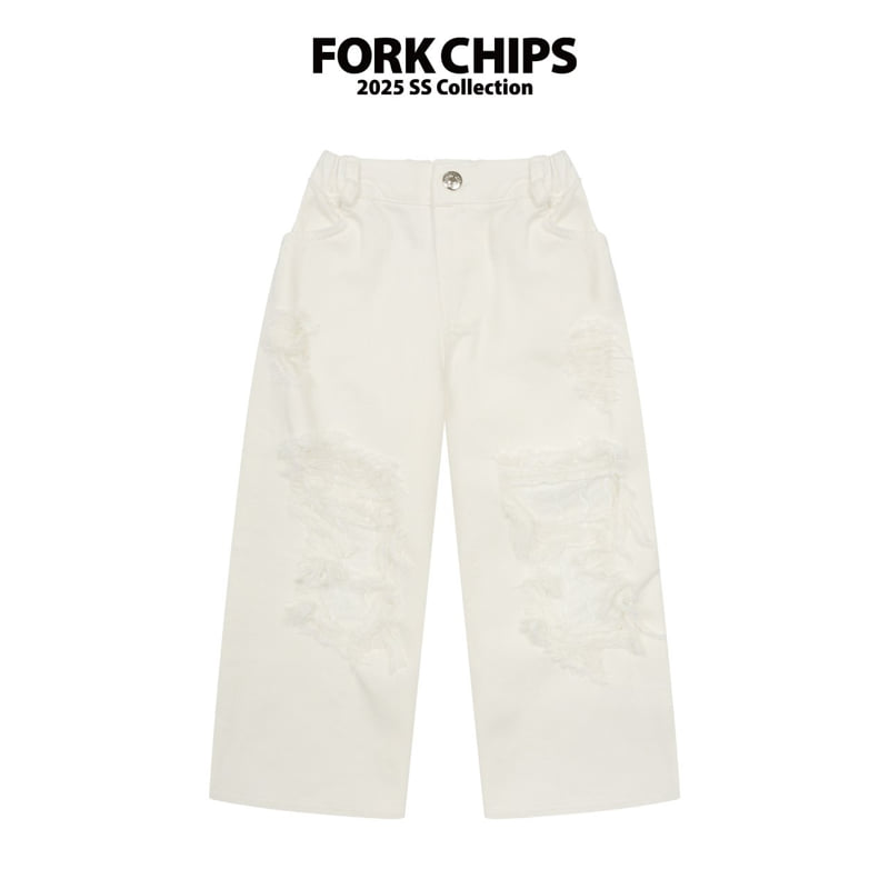 Fork Chips - Korean Children Fashion - #designkidswear - Holic Lace Pants