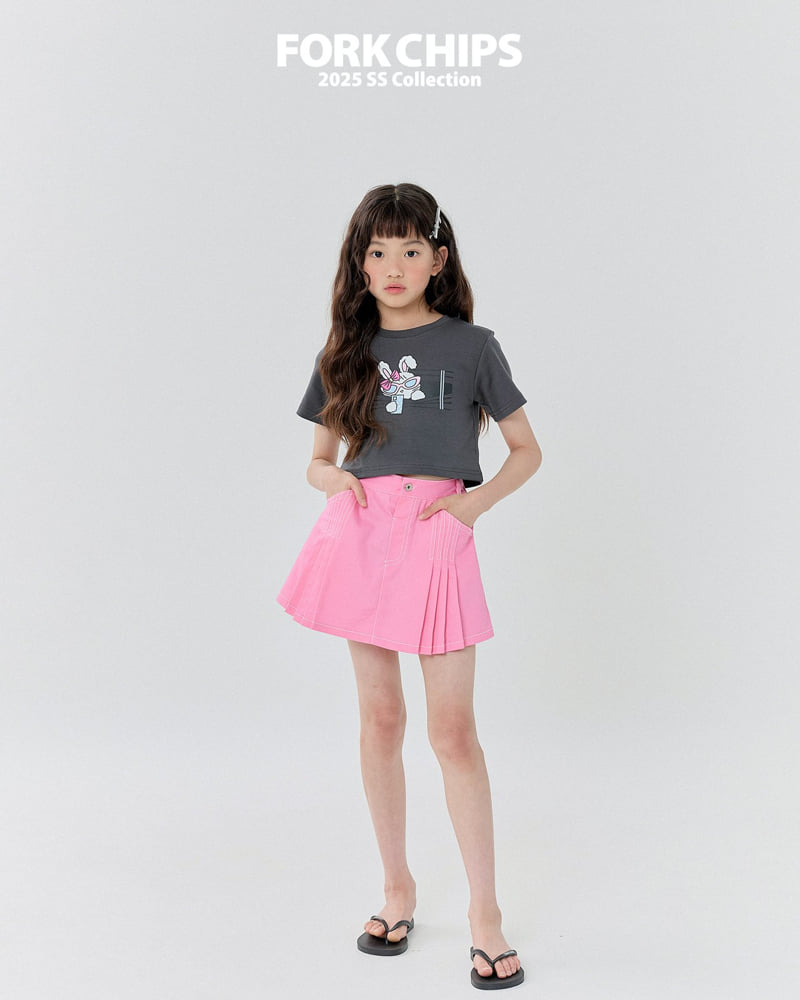 Fork Chips - Korean Children Fashion - #designkidswear - Blind Bunny Tee - 10