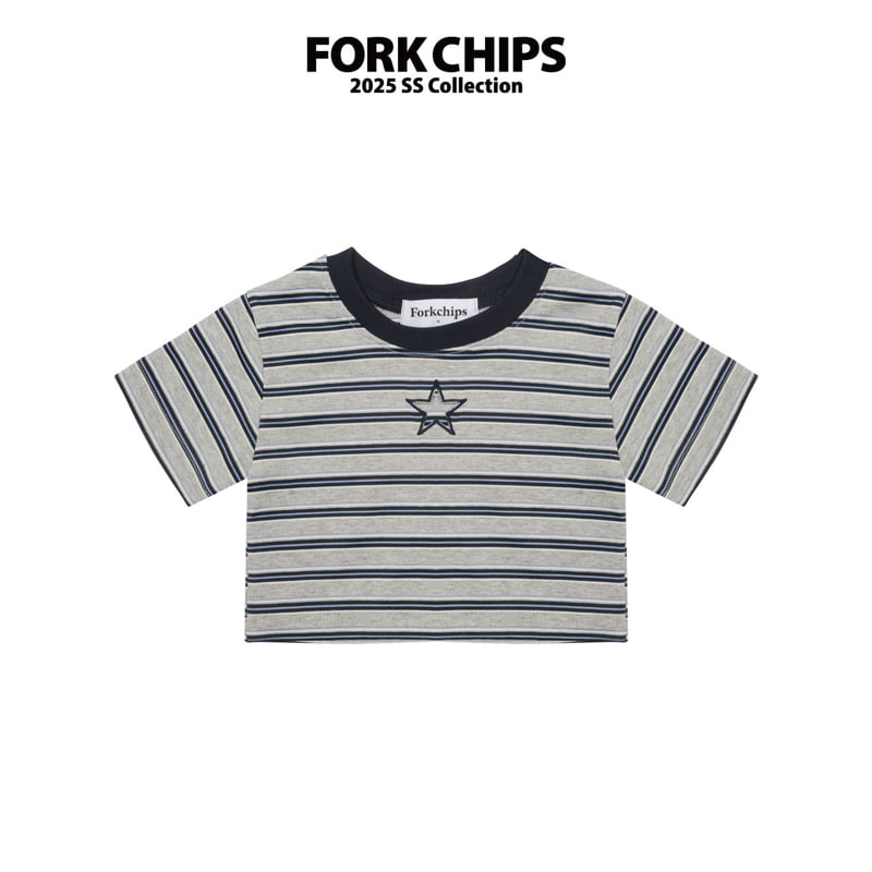 Fork Chips - Korean Children Fashion - #designkidswear - Star Punching Tee