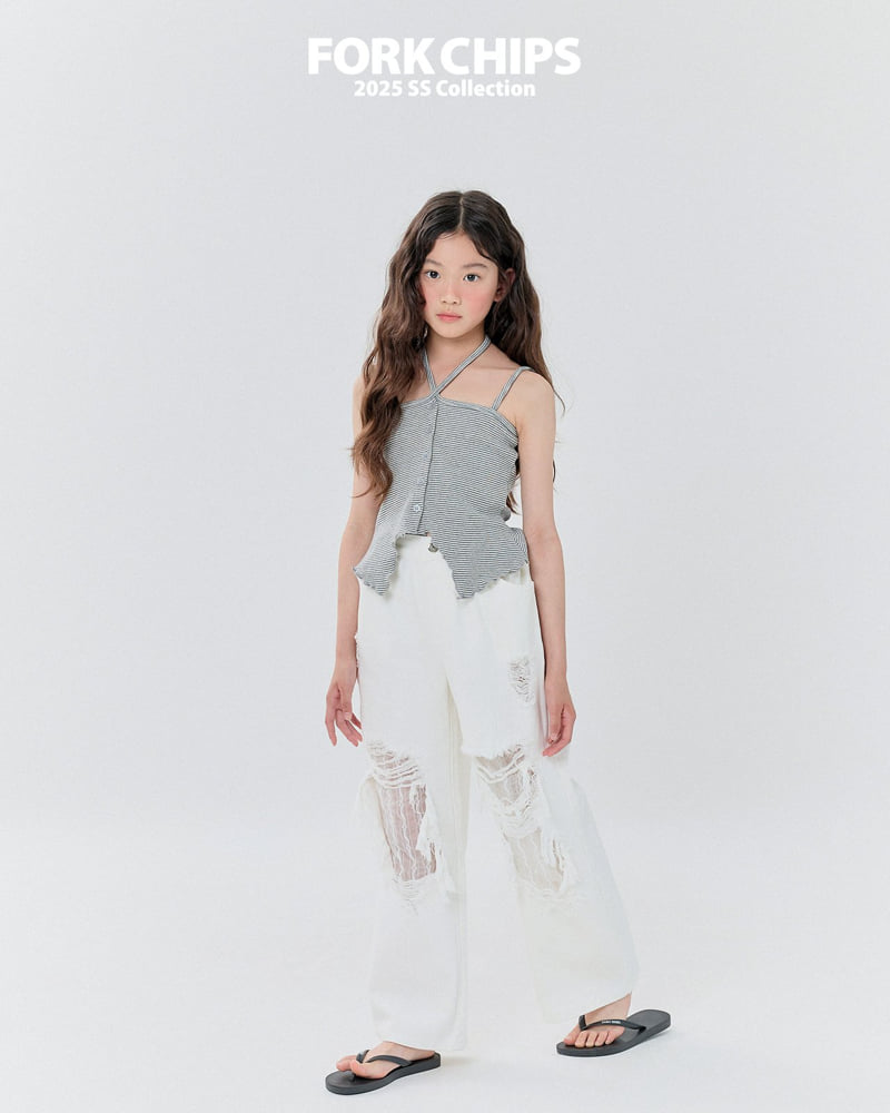 Fork Chips - Korean Children Fashion - #discoveringself - May Stripe Sleeveless - 12