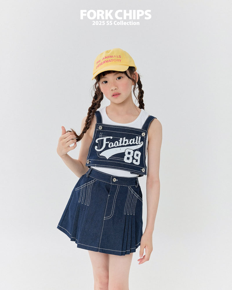 Fork Chips - Korean Children Fashion - #fashionkids - Football Strap Top - 10
