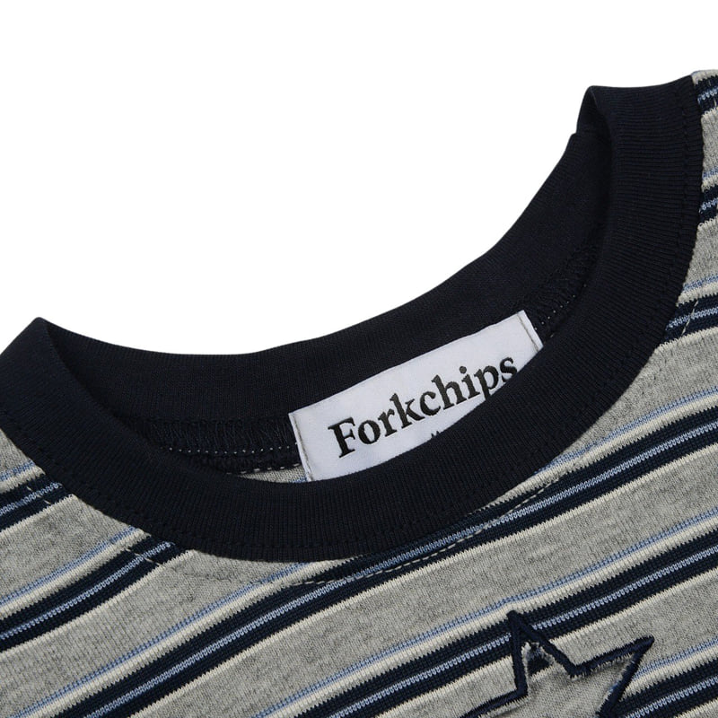 Fork Chips - Korean Children Fashion - #fashionkids - Star Punching Tee - 4