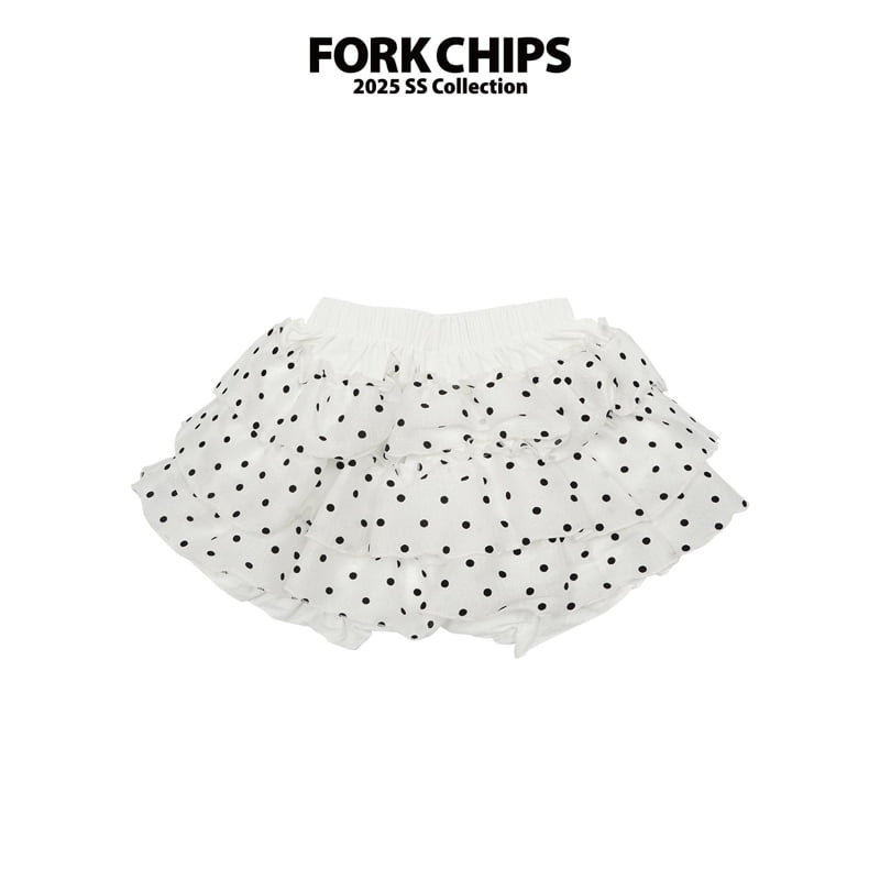 Fork Chips - Korean Children Fashion - #kidsstore - Dot Tutu Skirt - 3