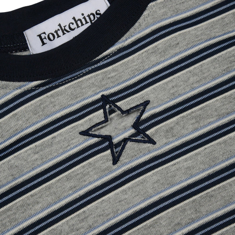 Fork Chips - Korean Children Fashion - #kidsstore - Star Punching Tee - 5