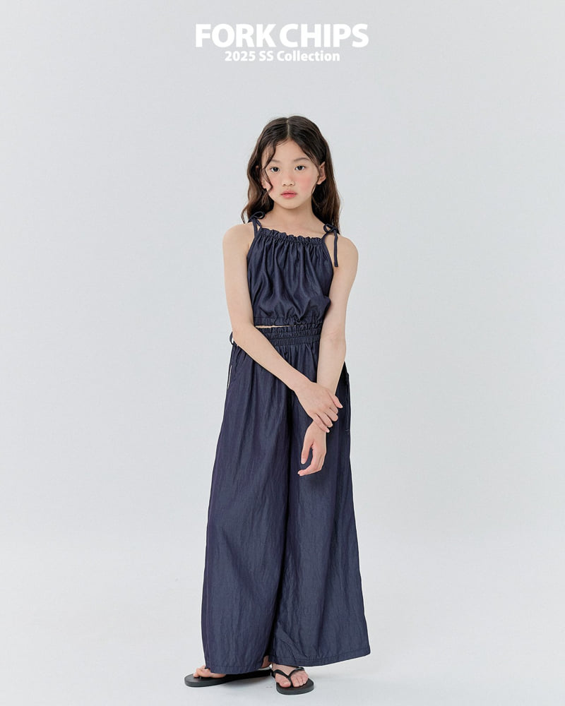 Fork Chips - Korean Children Fashion - #kidzfashiontrend - Silky Halter Sleeveless - 11