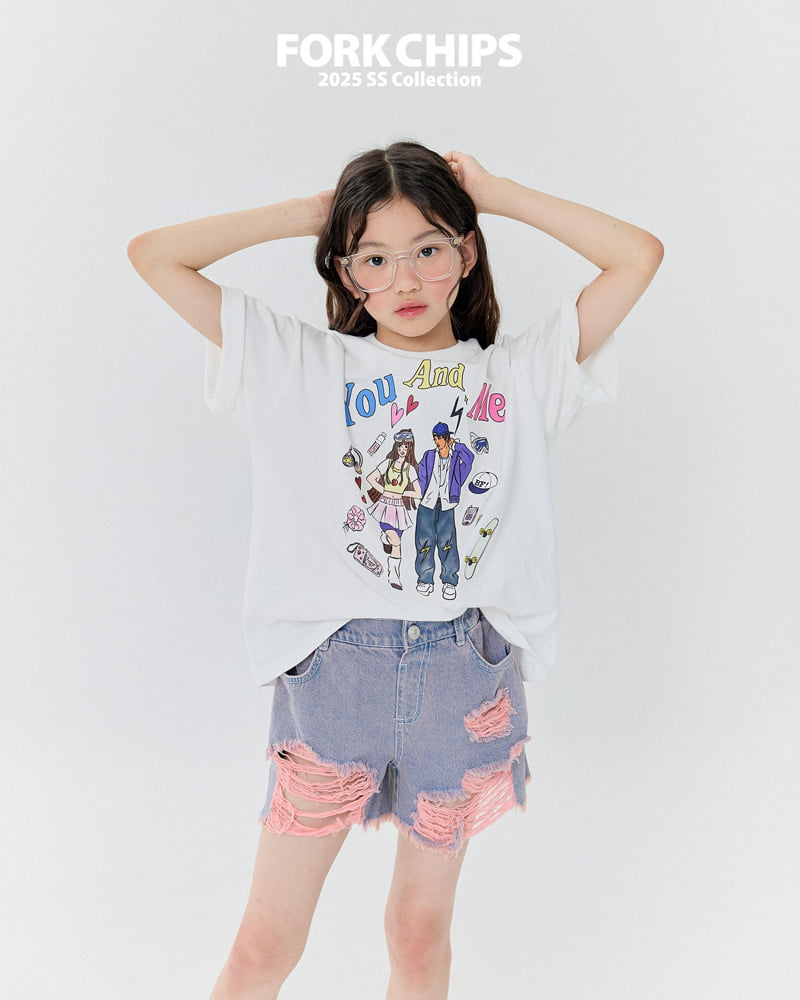 Fork Chips - Korean Children Fashion - #kidzfashiontrend - You Me Tee - 10
