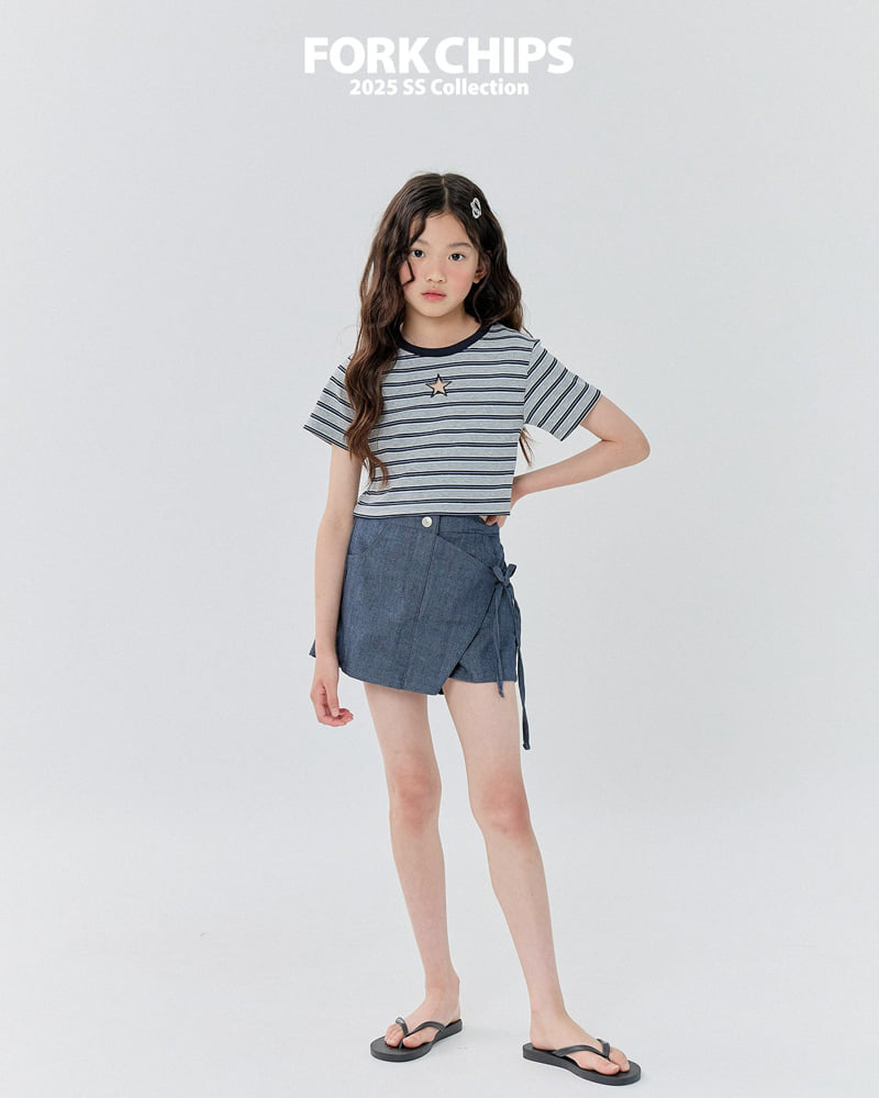 Fork Chips - Korean Children Fashion - #littlefashionista - Timelab Skort - 9
