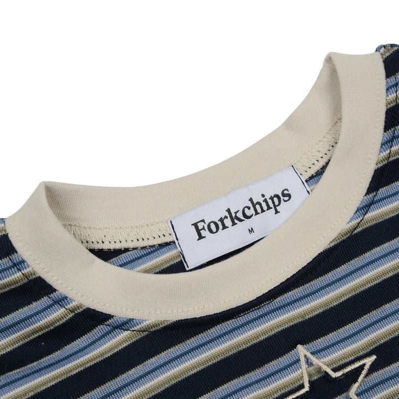 Fork Chips - Korean Children Fashion - #littlefashionista - Star Punching Tee - 8