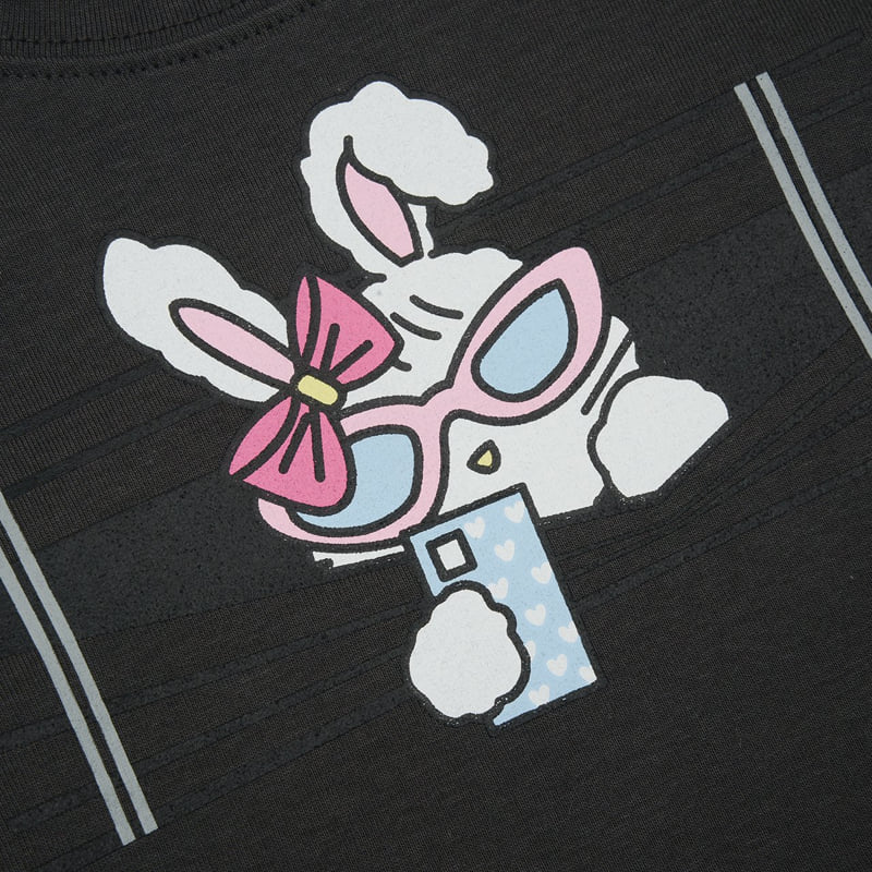Fork Chips - Korean Children Fashion - #littlefashionista - Blind Bunny Tee - 4