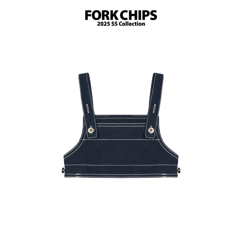 Fork Chips - Korean Children Fashion - #minifashionista - Football Strap Top - 3