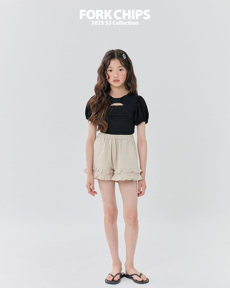 Fork Chips - Korean Children Fashion - #minifashionista - Lace Frill Pants - 12