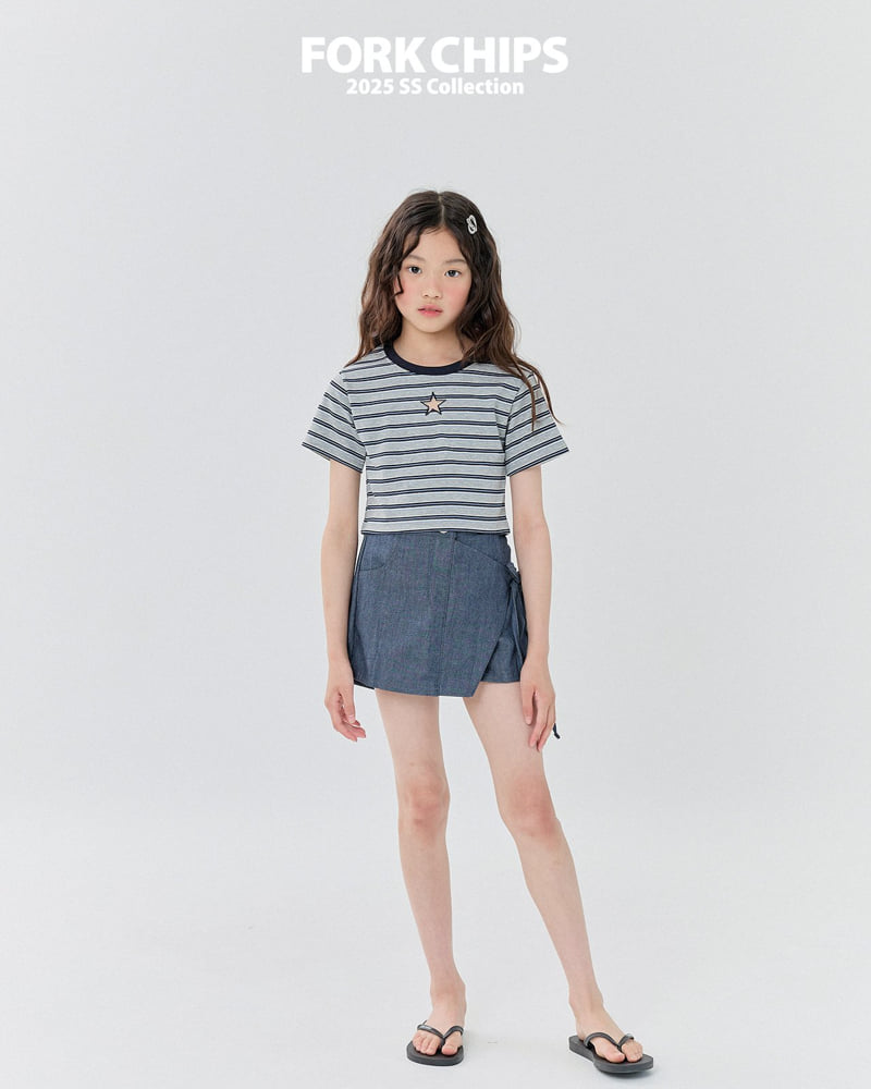 Fork Chips - Korean Children Fashion - #prettylittlegirls - Timelab Skort - 12