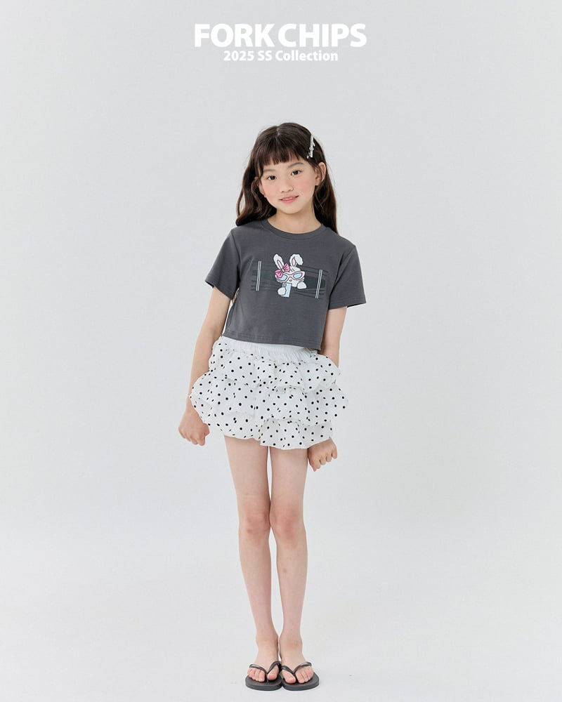 Fork Chips - Korean Children Fashion - #prettylittlegirls - Dot Tutu Skirt - 9