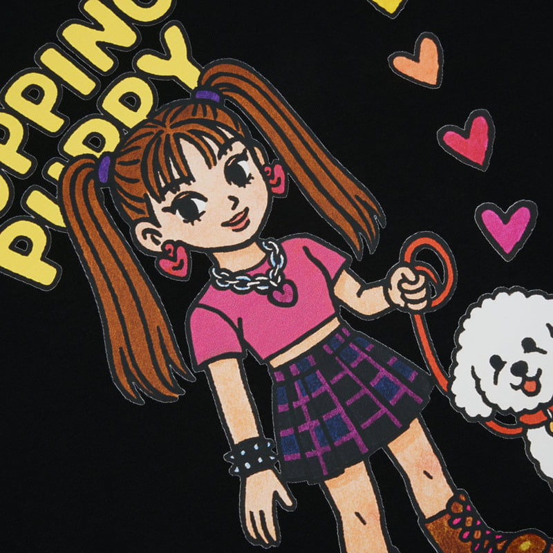 Fork Chips - Korean Children Fashion - #prettylittlegirls - Popping Puppy Tee - 8