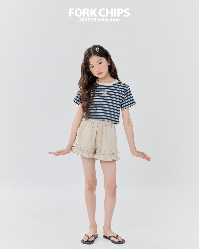 Fork Chips - Korean Children Fashion - #prettylittlegirls - Star Punching Tee - 11