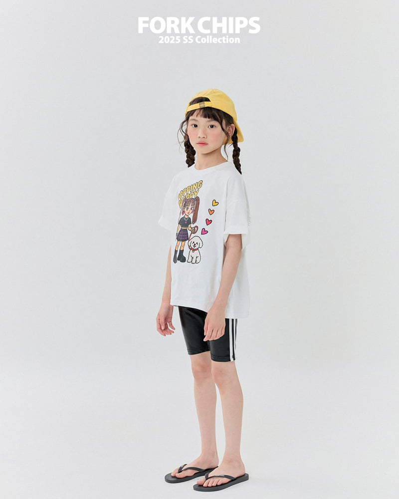 Fork Chips - Korean Children Fashion - #prettylittlegirls - Metal Leggings - 8