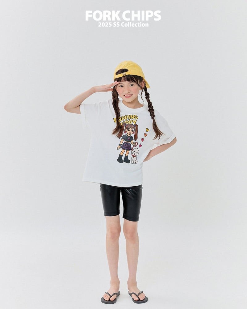 Fork Chips - Korean Children Fashion - #stylishchildhood - Metal Leggings - 11