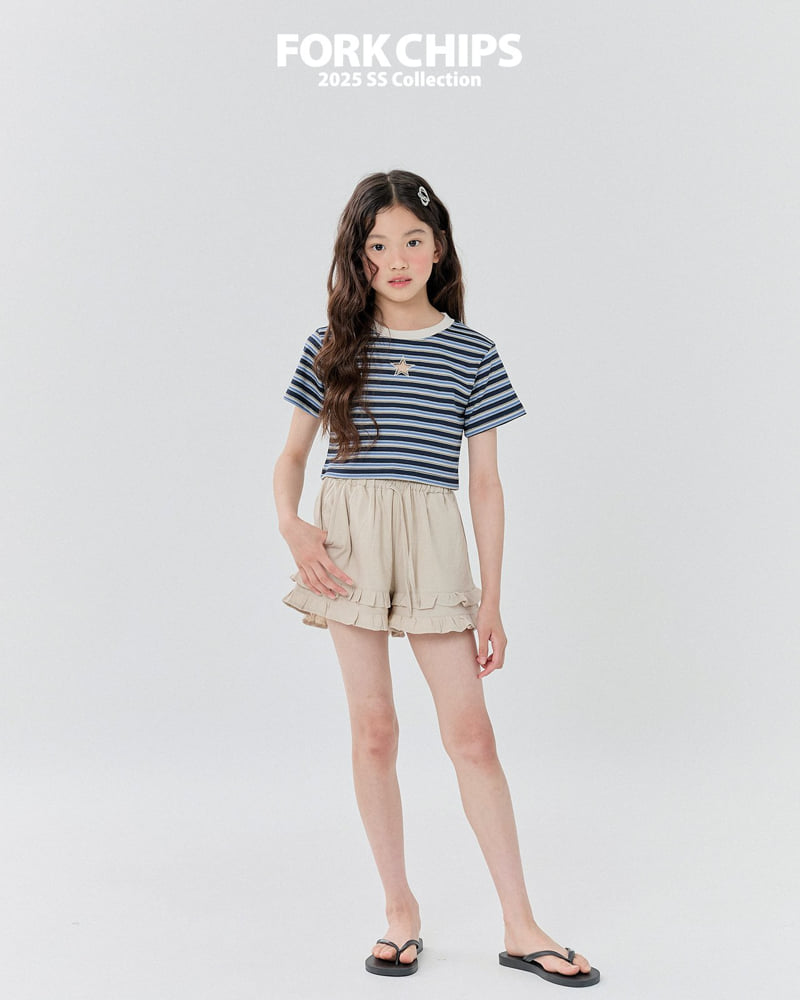 Fork Chips - Korean Children Fashion - #todddlerfashion - Star Punching Tee - 12
