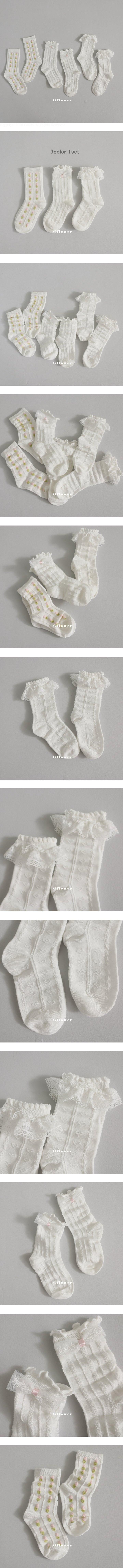 G Flower - Korean Children Fashion - #Kfashion4kids - Pattern Knee Socks Set