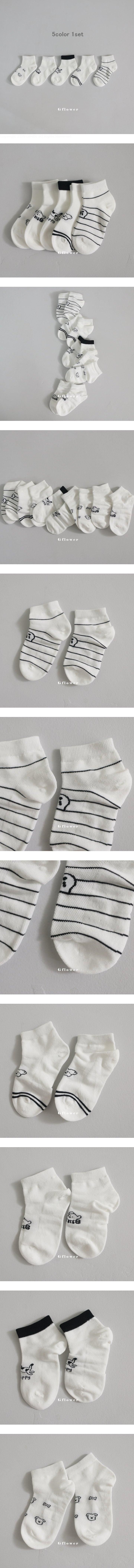 G Flower - Korean Children Fashion - #littlefashionista - Animal Socks Set