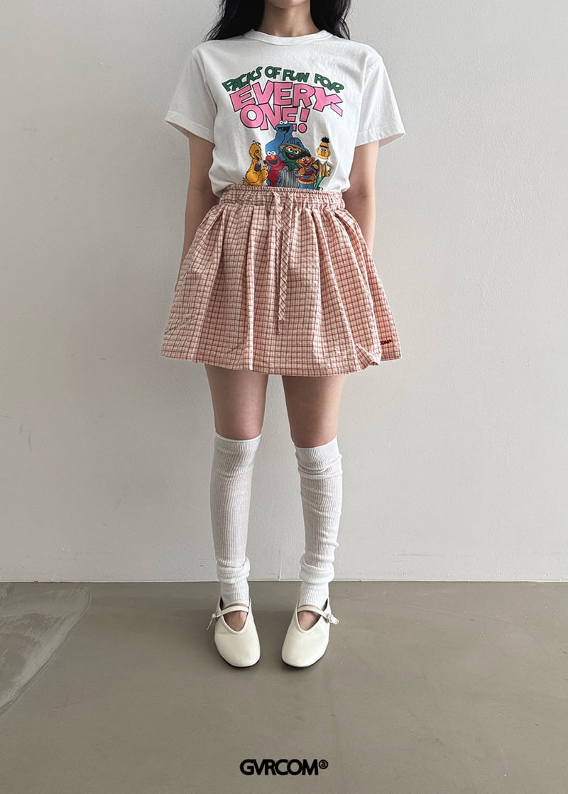 Gavara Market - Korean Women Fashion - #momslook - Momo Pigment Short Sleeve Tee - 5