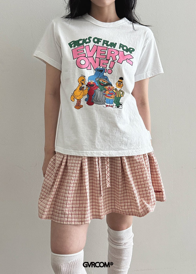 Gavara Market - Korean Women Fashion - #momslook - Momo Pigment Short Sleeve Tee - 7