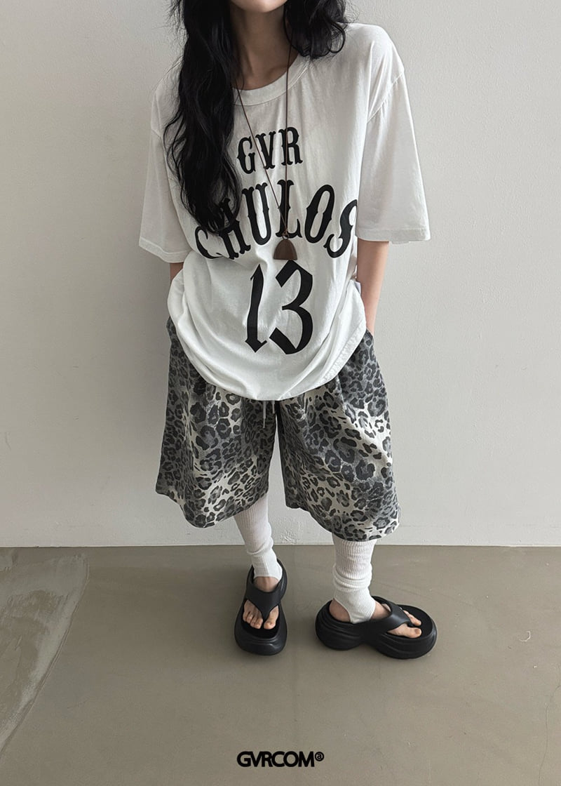 Gavara Market - Korean Women Fashion - #momslook - Leopard Washed Shorts - 5
