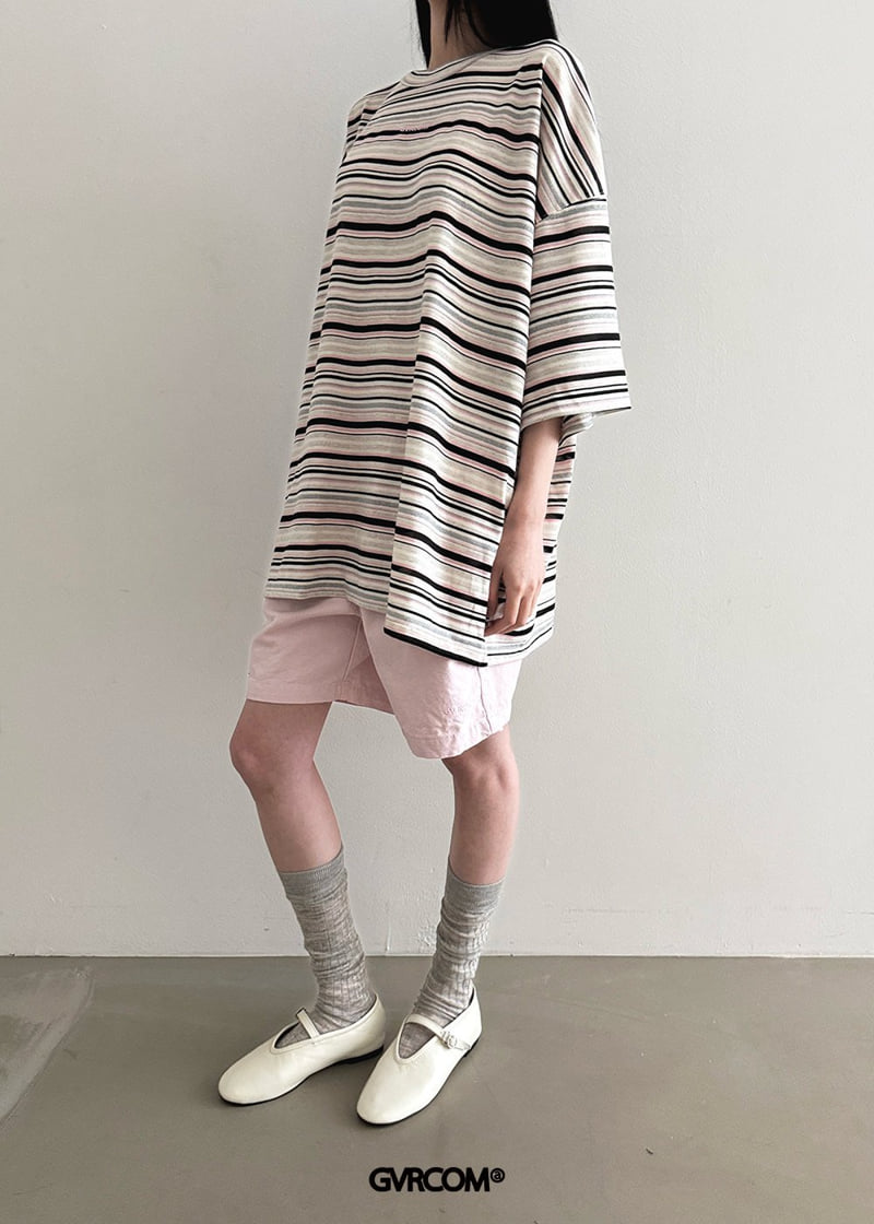 Gavara Market - Korean Women Fashion - #momslook - Needle Boxy Stripe Tee - 6