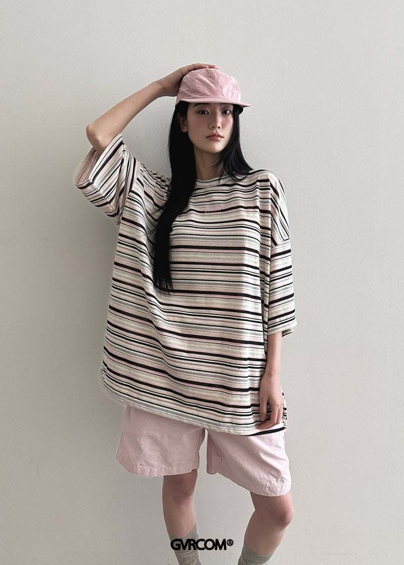 Gavara Market - Korean Women Fashion - #momslook - Needle Boxy Stripe Tee - 7