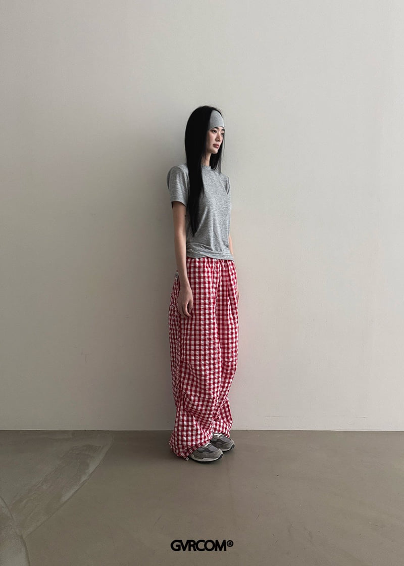 Gavara Market - Korean Women Fashion - #momslook - Folk Check Pants - 3