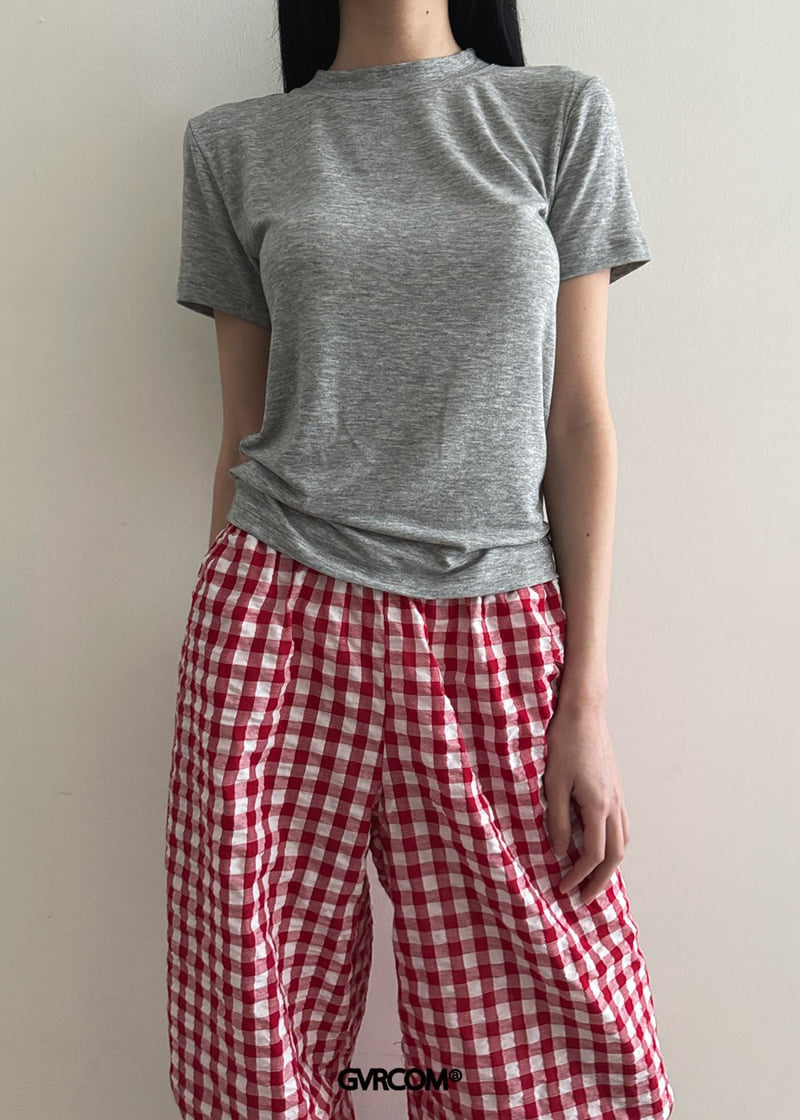 Gavara Market - Korean Women Fashion - #pursuepretty - Folk Check Pants - 7