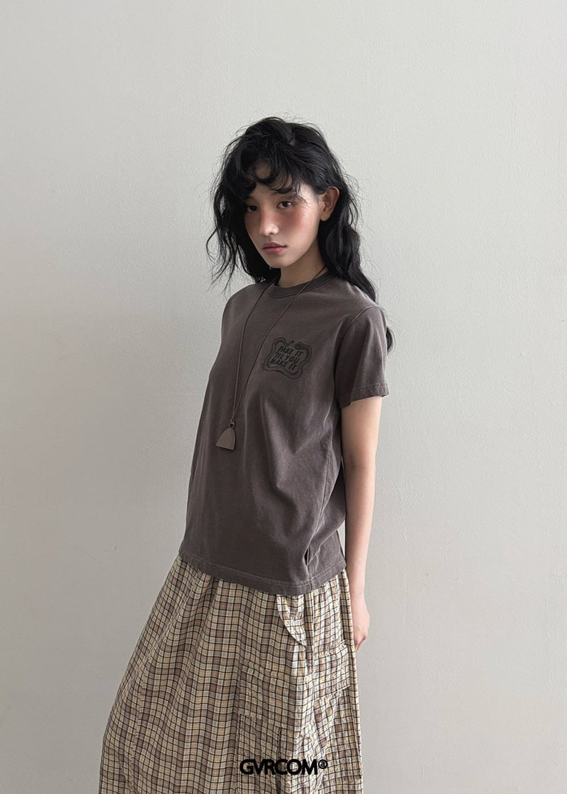 Gavara Market - Korean Women Fashion - #womensfashion - Fake Pigment Tee - 6