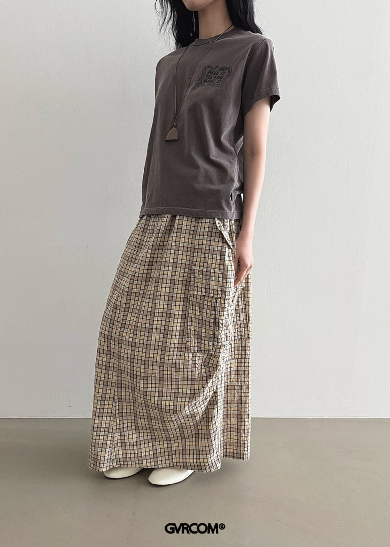 Gavara Market - Korean Women Fashion - #womensfashion - Check String Cargo Skirt - 7
